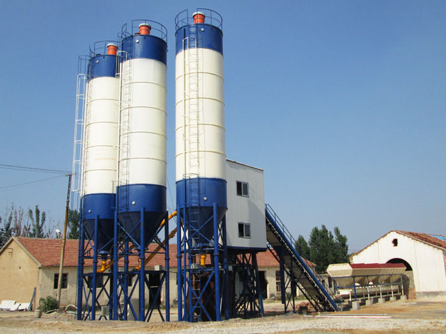 HZS60小型(xing)商品混凝土攪拌(ban)站